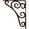 Ekena Millwork Tristan Wrought Iron Bracket, (Triple center brace), Antiqued Copper 2"W x 10"D x 12"H BKTM02X10X12TTNACO - alternate 7